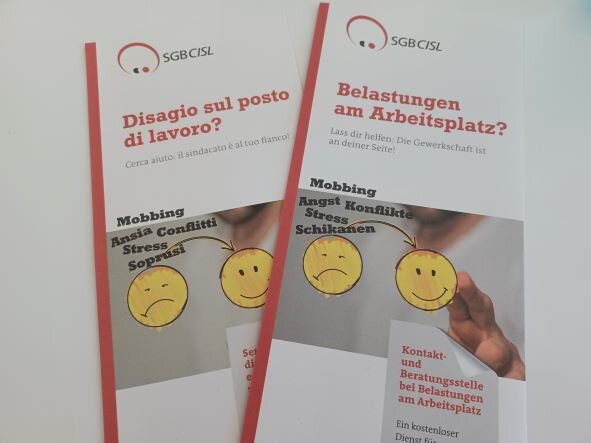 Neues Faltblatt informiert über den Dienst "Belastungen am Arbeitsplatz"