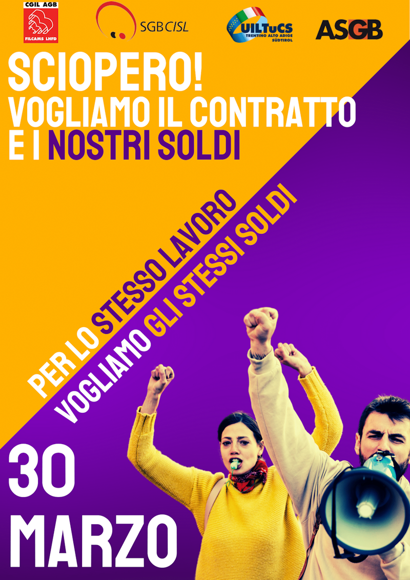 30 marzo: "Vogliamo il contratto" 