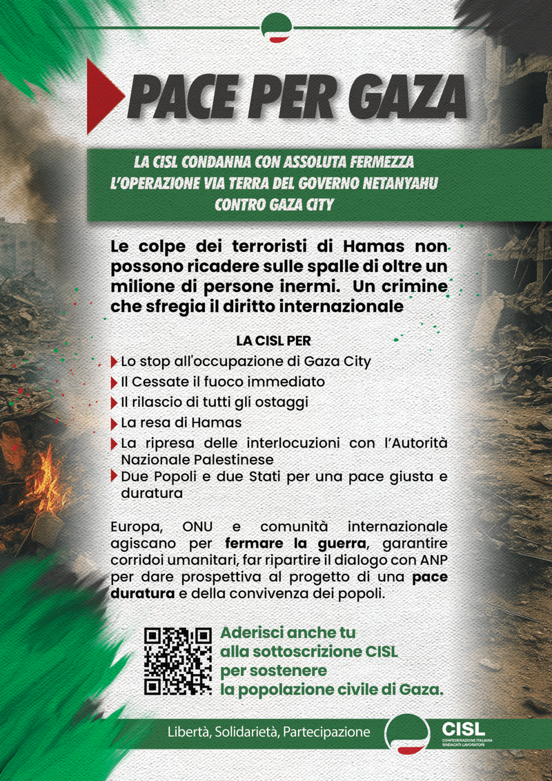 CISL startet Spendenaktion für Gaza