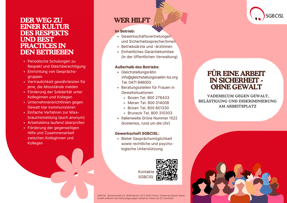 Gewalt und Belästigungen am Arbeitsplatz: eine kollektive Verantwortung